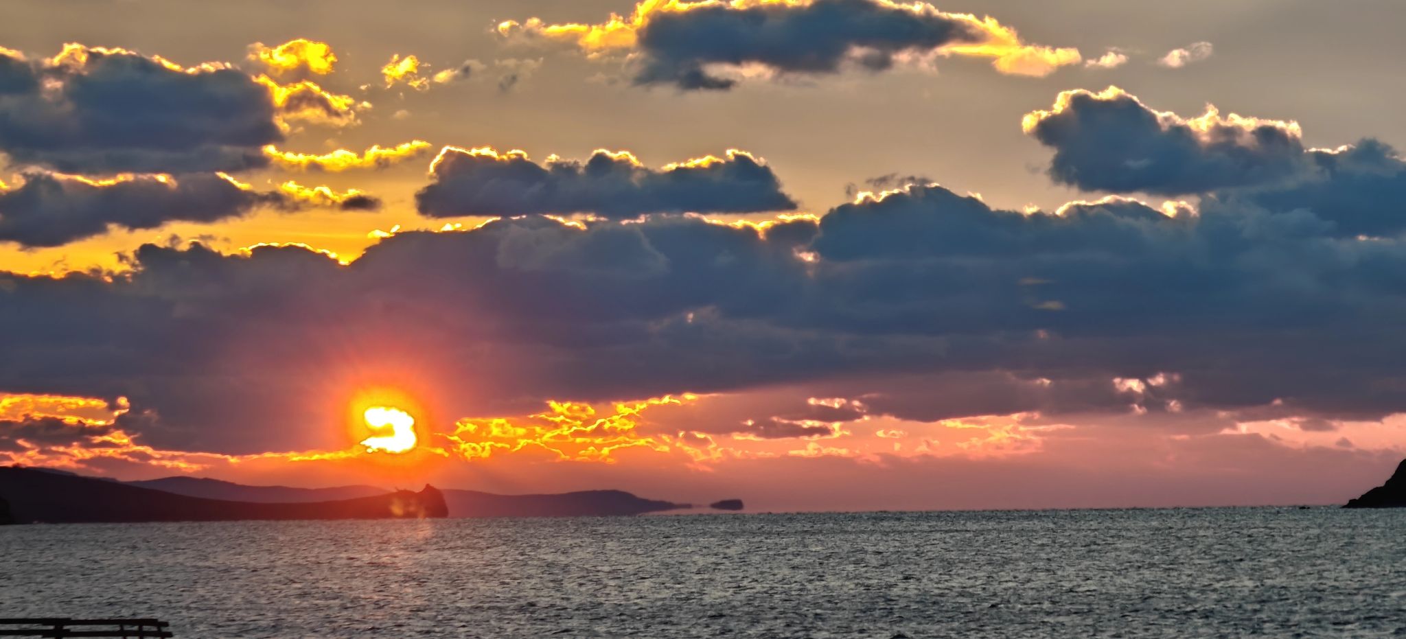 sunset on lesbos